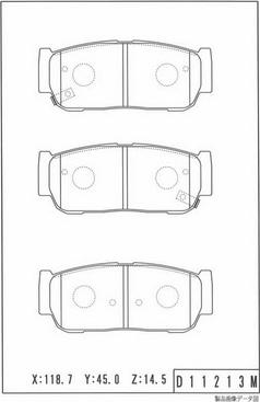 NPS S361G05 - Тормозные колодки, дисковые, комплект autosila-amz.com