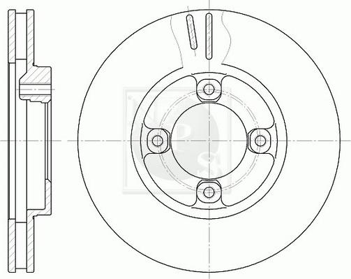 NPS T330A103 - Тормозной диск autosila-amz.com