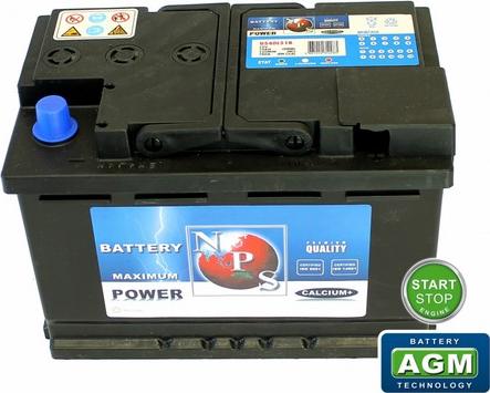 NPS U540L51B - Стартерная аккумуляторная батарея, АКБ autosila-amz.com