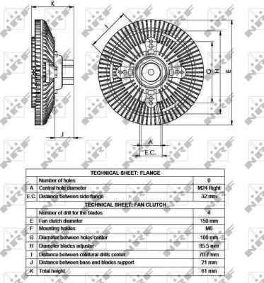 NRF 49551 - Муфта вентилятора NISSAN Cabstar 3.0D 99- autosila-amz.com