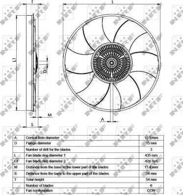 NRF 49539 - Сцепление, вентилятор радиатора autosila-amz.com
