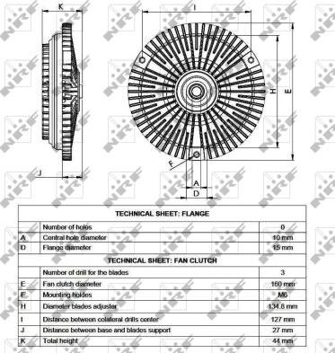 NRF 49535 - Муфта вентилятора MERCEDES Vito 2.2D 96- autosila-amz.com