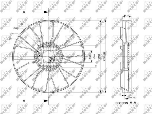 NRF 49865 - Лопасти вентилятора autosila-amz.com