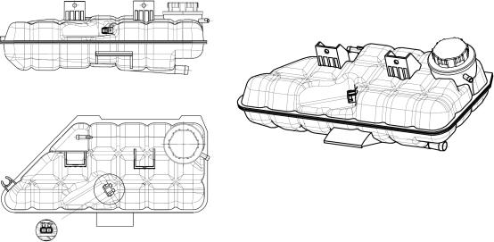 NRF 454045 - Компенсационный бак, охлаждающая жидкость autosila-amz.com