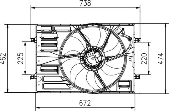 NRF 47950 - Вентилятор радиатора (с корпусом) AUDI A3, Q2, Q3 CUPRA FORMENTOR SEAT ATECA, IBIZA V, LEON, LEON SC autosila-amz.com