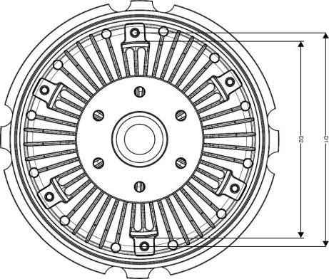 NRF 49053 - Вискомуфта вентилятора радиатора autosila-amz.com