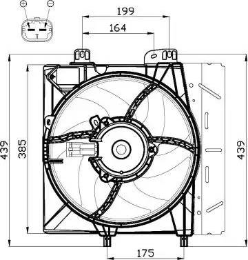 NRF 47495 - Вентилятор, охлаждение двигателя autosila-amz.com