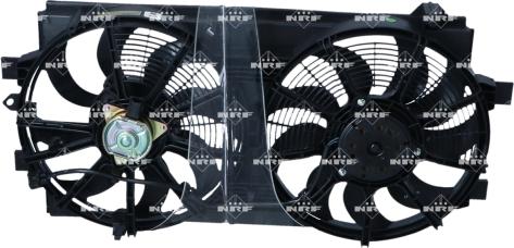 NRF 47570 - Вентилятор радиатора с электромотором NISSAN Leaf 11- autosila-amz.com
