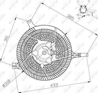 NRF 47572 - Вентилятор, охлаждение двигателя autosila-amz.com