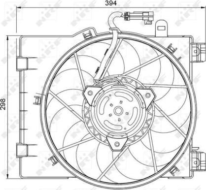 NRF 47063 - Вентилятор, охлаждение двигателя autosila-amz.com