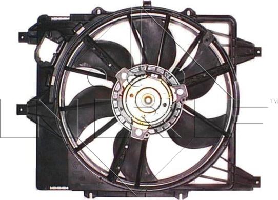 NRF 47361 - вентилятор охлаждения!\ Renault Clio II 1.2i 16V/1.5DCi 01-05 autosila-amz.com