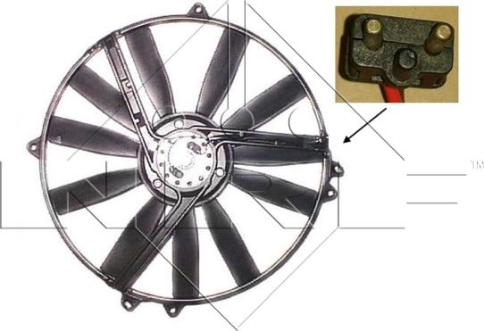 NRF 47300 - Вентилятор, охлаждение двигателя autosila-amz.com