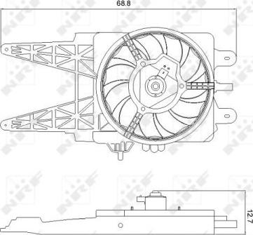 NRF 47248 - Вентилятор, охлаждение двигателя autosila-amz.com