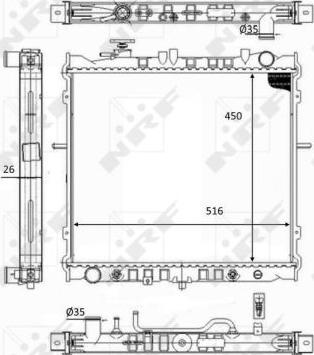 NRF 59049 - Радиатор, охлаждение двигателя autosila-amz.com