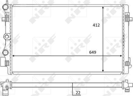 NRF 59056 - Радиатор, охлаждение двигателя autosila-amz.com