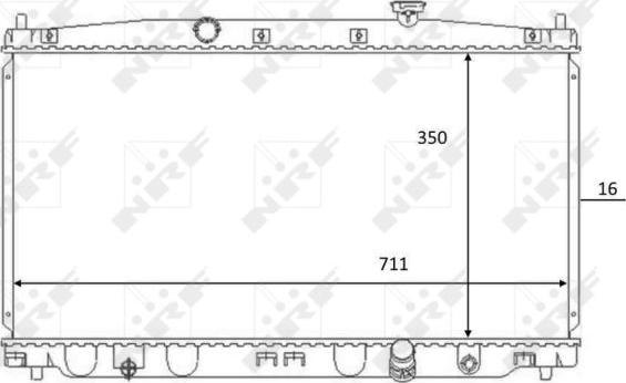 NRF 59066 - Радиатор, охлаждение двигателя autosila-amz.com