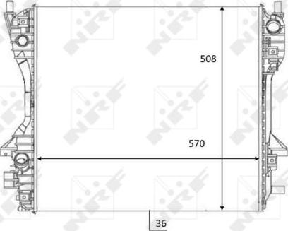 NRF 59060 - Радиатор, охлаждение двигателя autosila-amz.com