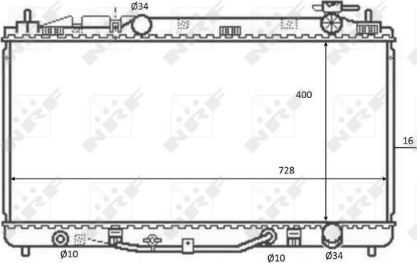 NRF 59079 - Радиатор, охлаждение двигателя autosila-amz.com