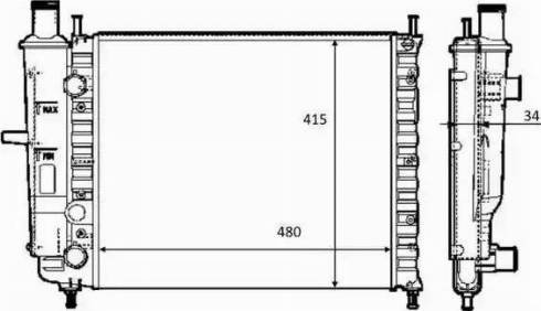 NRF 59123 - Радиатор, охлаждение двигателя autosila-amz.com