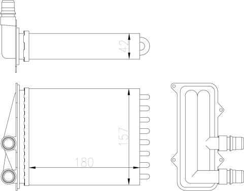 NRF 54412 - Теплообменник, отопление салона autosila-amz.com