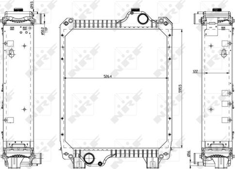 NRF 54079 - Радиатор, охлаждение двигателя autosila-amz.com