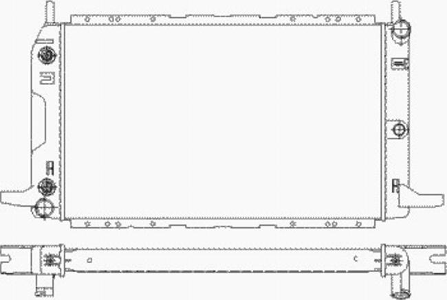 NRF 55431 - Радиатор, охлаждение двигателя autosila-amz.com