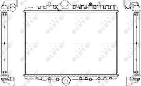 NRF 55346 - Радиатор, охлаждение двигателя autosila-amz.com