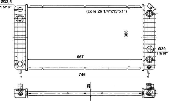 NRF 56011 - Радиатор, охлаждение двигателя autosila-amz.com