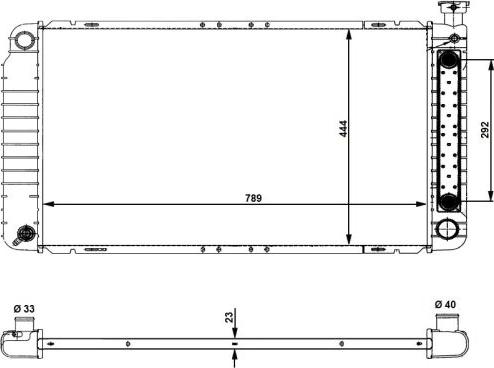 NRF 56012 - Радиатор, охлаждение двигателя autosila-amz.com