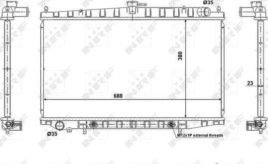 NRF 56079 - Радиатор, охлаждение двигателя autosila-amz.com