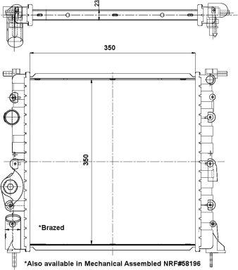 NRF 56159 - Радиатор, охлаждение двигателя autosila-amz.com