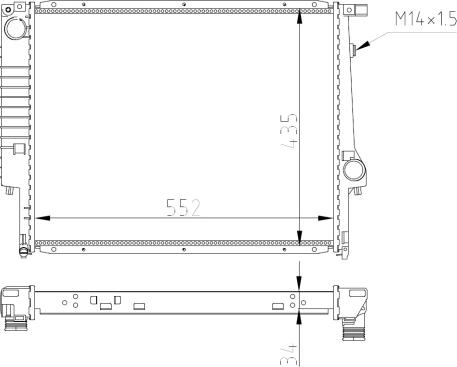 NRF 509558A - Радиатор охлаждения двигателя BMW 3 2.0 91- autosila-amz.com