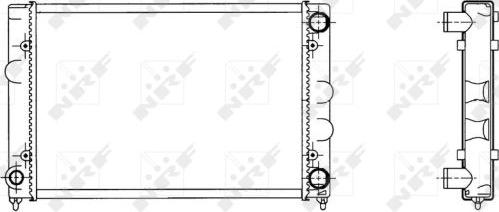 NRF 509505 - Радиатор, охлаждение двигателя autosila-amz.com