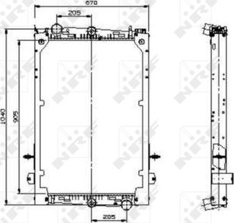 NRF 509586 - Радиатор, охлаждение двигателя autosila-amz.com