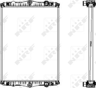 NRF 509745 - Радиатор, охлаждение двигателя autosila-amz.com