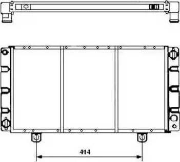 NRF 504120 - Радиатор, охлаждение двигателя autosila-amz.com