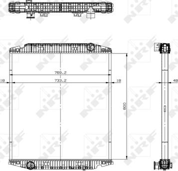 NRF 519567 - Радиатор, охлаждение двигателя autosila-amz.com