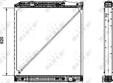 NRF 519579 - Радиатор, охлаждение двигателя autosila-amz.com