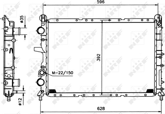 NRF 58995 - Радиатор, охлаждение двигателя autosila-amz.com