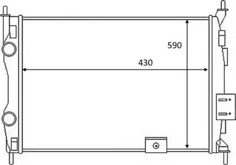 NRF 58459 - Радиатор, охлаждение двигателя autosila-amz.com