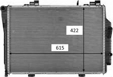 NRF 58489 - Радиатор, охлаждение двигателя autosila-amz.com