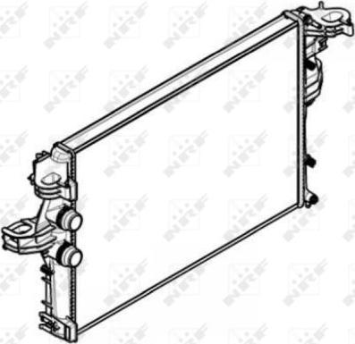 NRF 58430 - Радиатор, охлаждение двигателя autosila-amz.com