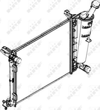 NRF 58433 - Радиатор, охлаждение двигателя autosila-amz.com