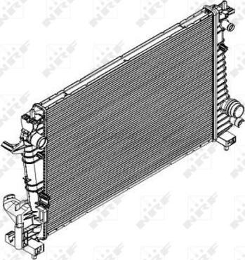 NRF 58426 - Радиатор, охлаждение двигателя autosila-amz.com