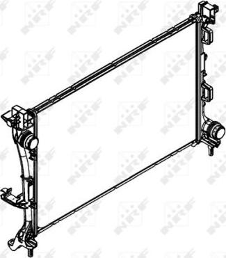 NRF 58422 - Радиатор, охлаждение двигателя autosila-amz.com