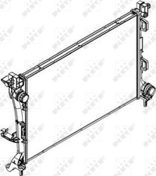NRF 58427 - Радиатор, охлаждение двигателя autosila-amz.com