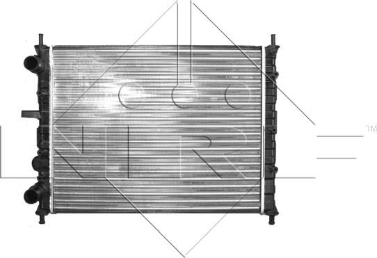 NRF 58017 - Радиатор, охлаждение двигателя autosila-amz.com