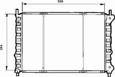 NRF 58166 - Радиатор, охлаждение двигателя autosila-amz.com