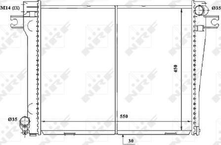 NRF 58338 - Радиатор, охлаждение двигателя autosila-amz.com