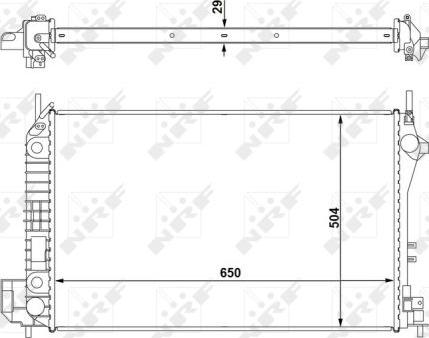 NRF 58294 - Радиатор, охлаждение двигателя autosila-amz.com